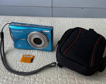 Olympus FE-46 Digital Camera 12MP Blue 5X Optical Zoom LCD Compact