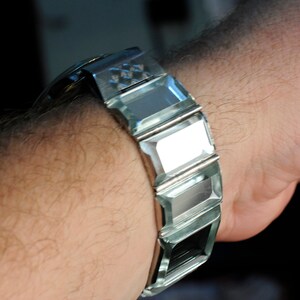 Vintage Armband Spiegel Uhren Bands Handmade Prison Art Creativity ITK UDSSR