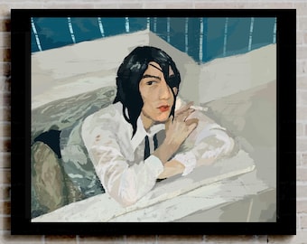 Yakuza 0 Majima bath art print