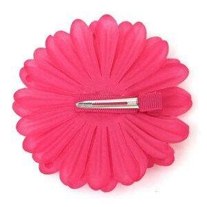 Hot Pink Sparkly Rhinestone Flower Barrette image 4