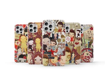 Yoshitomo Nara Phone Case Cute Japanese Phone Cover for iPhone 17 16 Pro Max 15 14 13 12 11 X 8 7 6 Plus Samsung S25 Ultra S24 S23 S22 S21