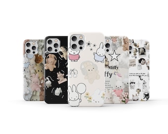 Miffy Phone Case Cute Anime Comics Phone Cover for iPhone 16 Pro Max 15 14 13 12 11 X 8 7 6 Plus Samsung S25 Ultra S24 S23 S22 S21 S20 FE