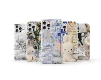 Funda de teléfono Miffy con diseño de anime para iPhone 17, 16 Pro Max, 15, 14, 13, 12, 11, X, 8, 7, 6 Plus, Samsung S25 Ultra, S24, S23, S22 y S21