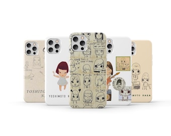 Yoshitomo Nara Phone Case Cute Japanese Phone Cover for iPhone 17 16 Pro Max 15 14 13 12 11 X 8 7 6 Plus Samsung S25 Ultra S24 S23 S22 S21