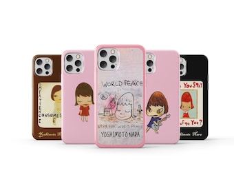 奈良美智 ピンク フルカラー スリム iPhone ケース - Etsy 日本