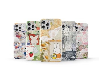 Miffy Phone Case Cute Anime Comics Phone Cover for iPhone 16 Pro Max 15 14 13 12 11 X 8 7 6 Plus Samsung S25 Ultra S24 S23 S22 S21 S20 FE