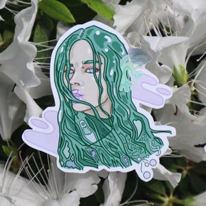 Pegatinas de extraterrestres, pegatinas verdes, pegatinas místicas, pegatinas femeninas, pegatinas misteriosas, pegatinas únicas, pegatinas de moda