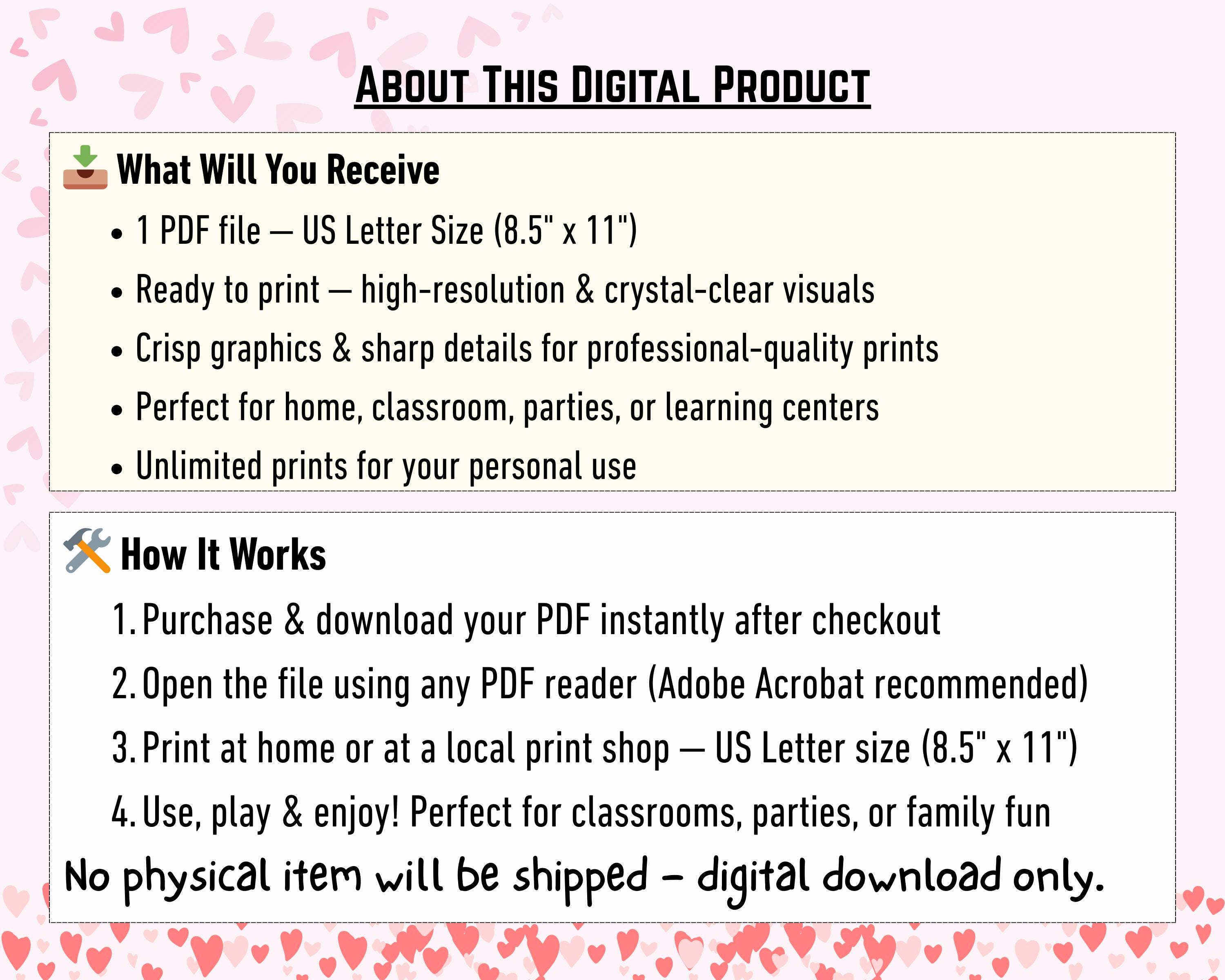 Valentine’s Day Games Bundle: 50+ Printable Party Activities for Kids ...