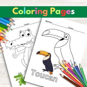 Coloring Busy Book: 40 Toddler Activity Pages (PDF Download)