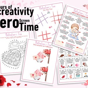Valentine’s Day Games Bundle: 50+ Printable Party Activities for Kids ...