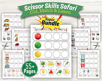 Scissor Skills Practice Book | Fine Motor Skills, Cut and Paste (PDF Pattern)