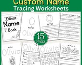 Personalized Name Tracing Worksheet: Preschool Handwriting Practice (PDF Download)