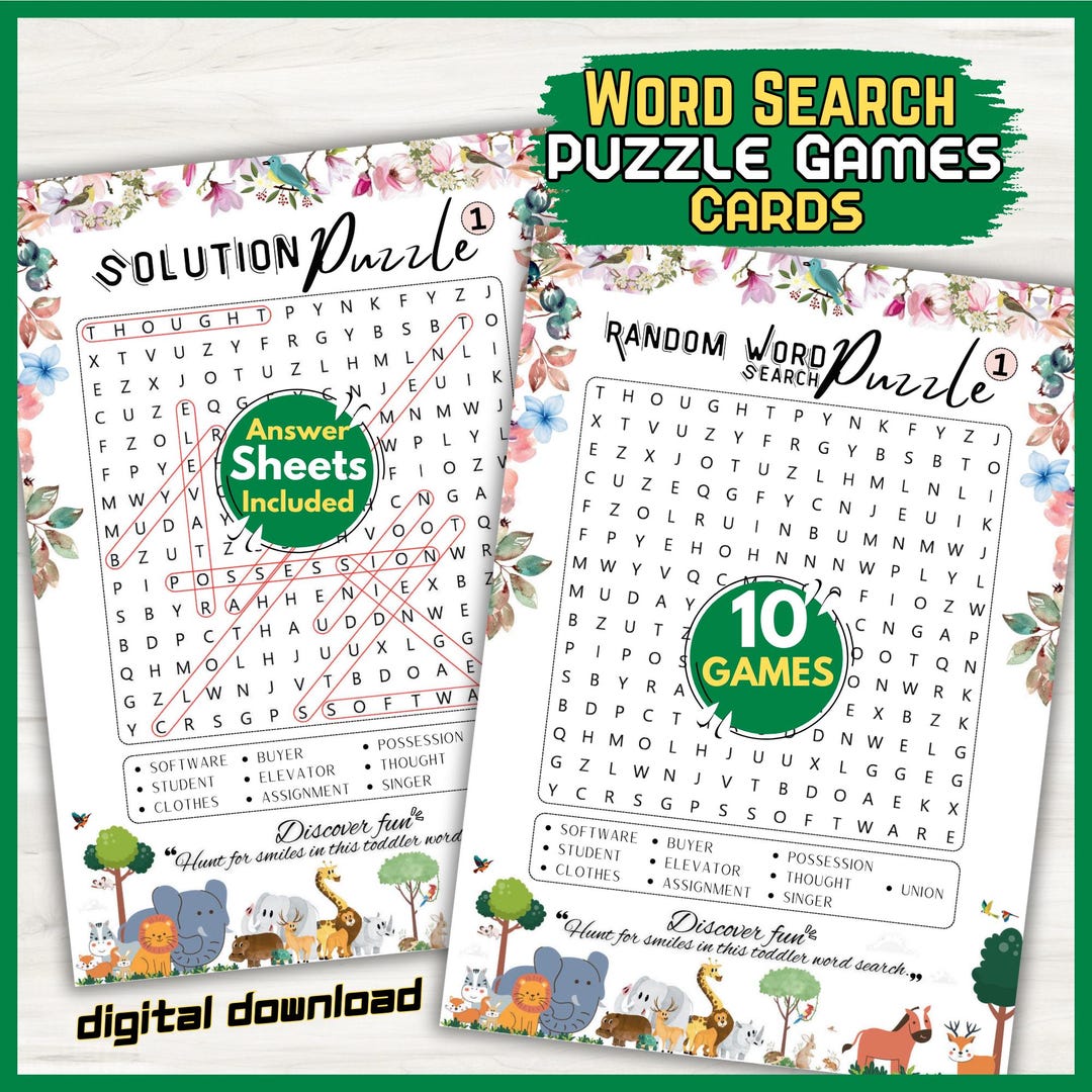 Word Search Puzzle Game PDF Printable Name Puzzle With Solution Wedding ...