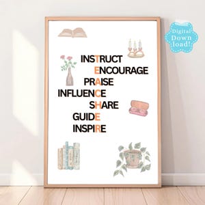 Teacher Definition Print: Modern Classroom Wall Art (Digital Download)