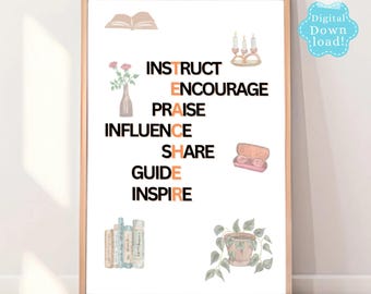 Teacher Definition Print: Modern Classroom Wall Art (Digital Download)