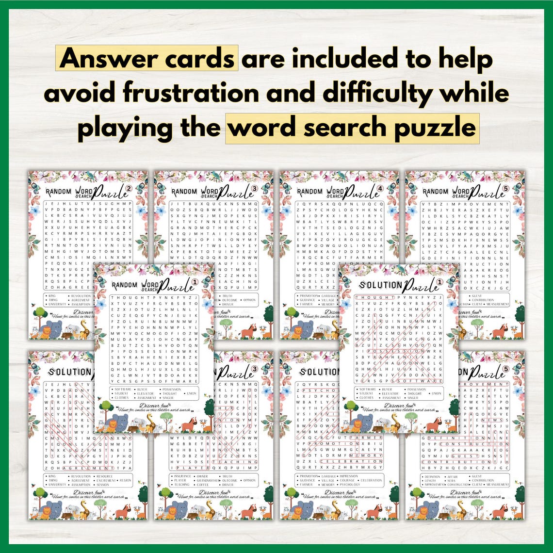 Word Search Puzzle Game PDF Printable Name Puzzle With Solution Wedding ...
