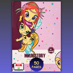 Mysteriemålarbild efter siffror Tecknad nostalgi, målarbild den ultimata animen och popkulturen efter siffror, pdf-målarbild