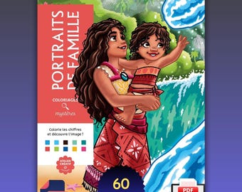 Coloriage mystère par numéros, Coloriage par numéros, Pages de coloriage, PDF + PNG, Téléchargement instantané