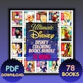 Disney Coloring Book Bundle, Stitch, Princesses, Pixar (PDF Download)