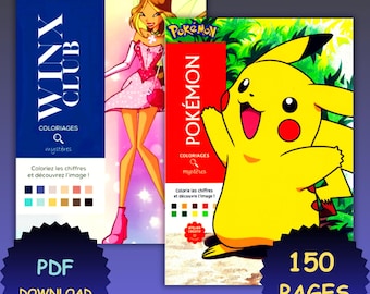 Winx Club + Pokemon Mystery Coloring Book – 150+ Pages (PDF Download)