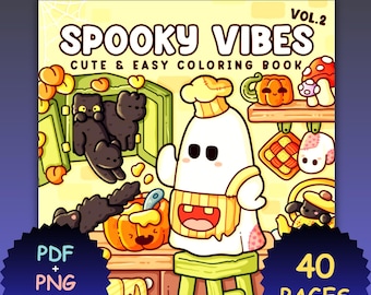 Spooky Halloween Coloring Book | Coco Wyo Style (PDF + PNG)