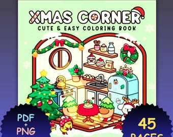 Kerstkleurboek voor volwassenen: 45 gezellige Coco Wyo-ontwerpen (pdf + png)