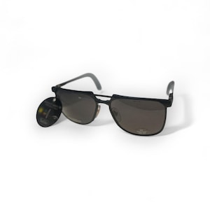 Laura Biagiotti Black Aviator Sunglasses Italy