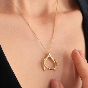 Ring-Halter-Halskette Gold-Ring-Halter-Halskette Gold Geometrische Ring-Halter-Halskette