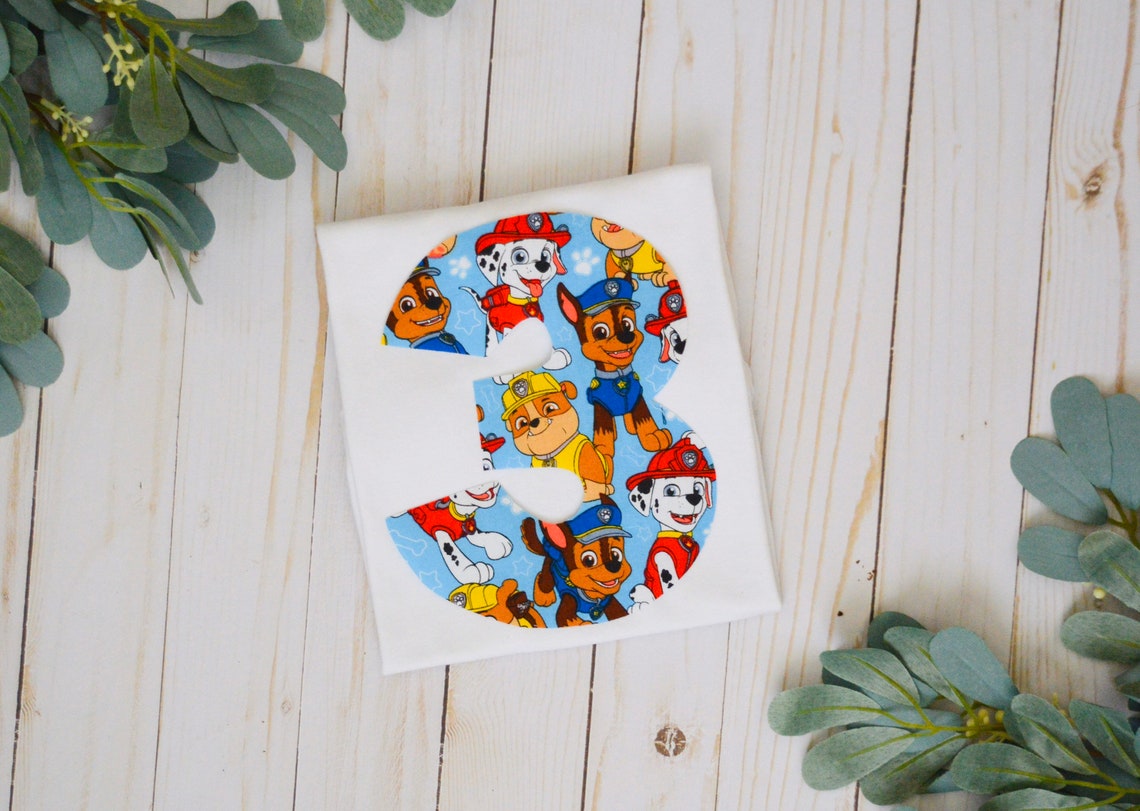 Paw Patrol Geburtstagsshirt Junge Welpe Party Top | Etsy