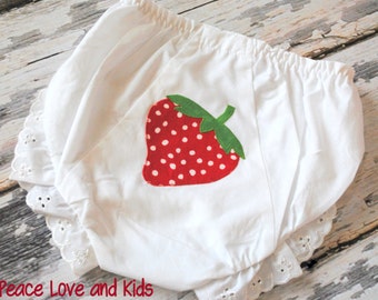 Strawberry Fields Sweet Bottom Bloomers Diaper Covers