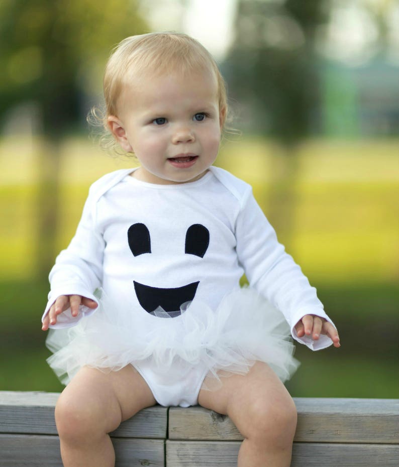 Ghost Tutu Bodysuit Baby Girls and Toddler Halloween Costume - Etsy