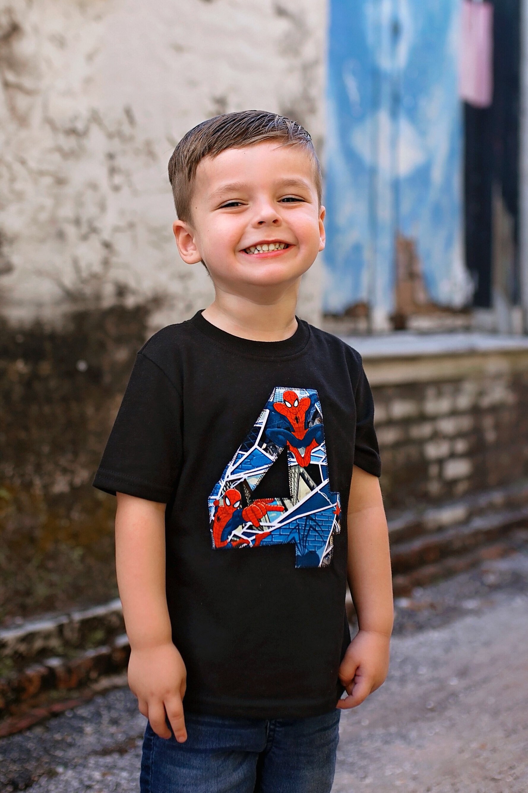 4th birthday shirt superhero