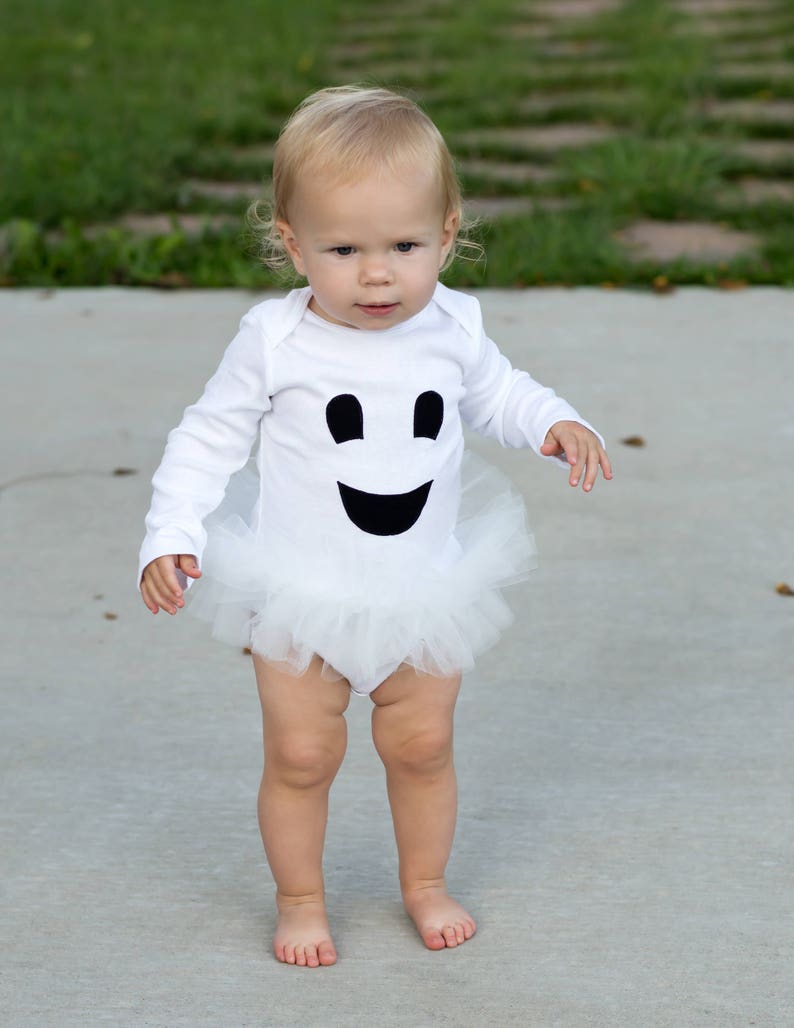 Ghost Tutu Bodysuit Baby Girls and Toddler Halloween Costume - Etsy