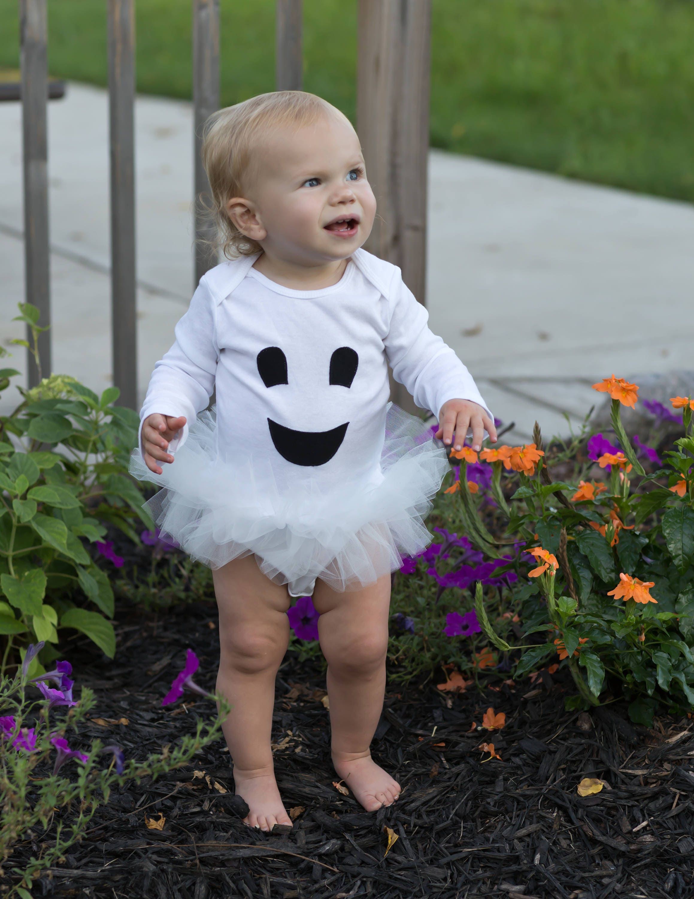 Ghost Tutu Bodysuit Baby Girls And Toddler Halloween Costume | Etsy