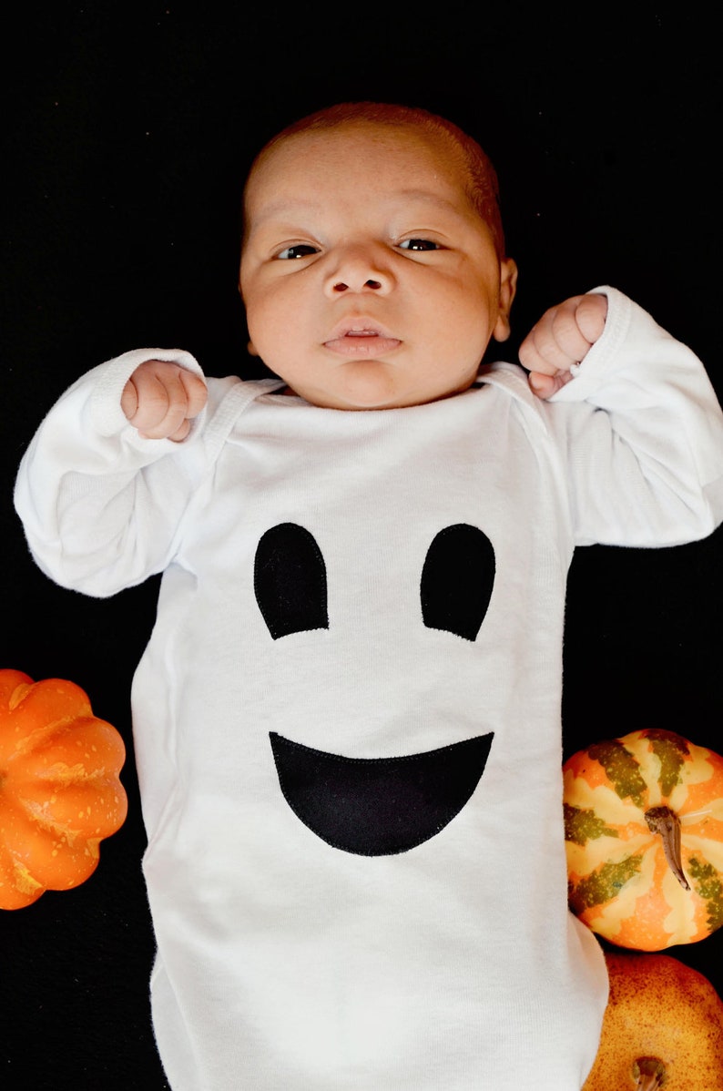 Baby Ghost Gown Neutral Baby Clothing Halloween Ghost Costume Etsy