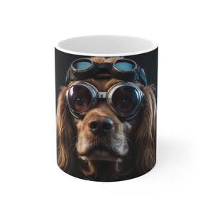 Cool Dog Mug - 11oz Vintage Dog Lover Gift, Pet Parent Coffee Cup, Animal Lover Mug, Fun Home Decor, Unique Gift