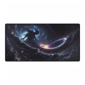 Tapis de bureau gaming - Tapis de souris, rallonge pour bureau, protection de bureau, grand tapis de souris gaming, housse de table d'ordinateur