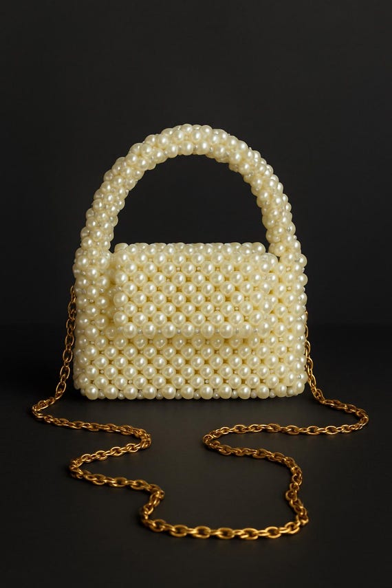 Clutch Bag Brauttasche Perlen Luxus Design Brauttasche Mit Perlen