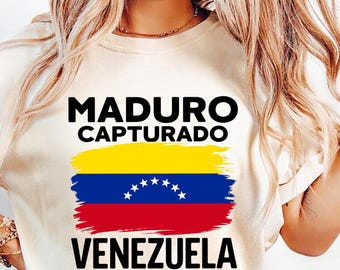 Maglietta "Captura Nicolas Maduro", maglietta "Trump Venezuela", felpa "Venezuela Libre", maglietta "Maduro Captured" "Game Over", maglietta "Trump 2026", Maduro