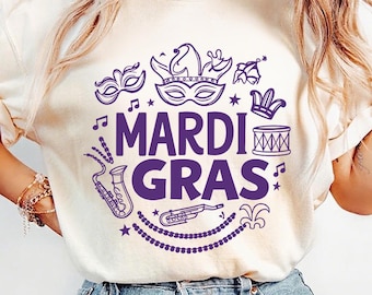 Mardi Gras 2026 Shirt,Louisiana Mardi Gras Shirt,Mardi Gras Celebration Shirt,Mardi Gras Shirt,Festive Mardi Clothes,Mardi Gras Doodle Shirt