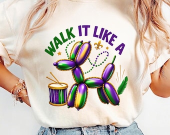 Mardi Gras 2026 Shirt,Louisiana Mardi Gras Shirt,Mardi Gras Celebration Tee,Mardi Gras Shirt,Festive Mardi Clothes,Walk It Like A Dog Shirt