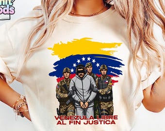 Maglietta di tendenza Trump Maduro catturato dal vivo, Maglietta Game Over, Crisi del Venezuela 2026, Meme di Maduro, Anti Nicolas Maduro, Libertà venezuelana