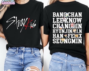 Felpa Stray Kids, maglietta dei membri Stray Kids, gadget Stray Kids, regalo Stray Kids Kpop, maglietta Stray Kids World Tour, maglietta Kpop, maglietta Kpop