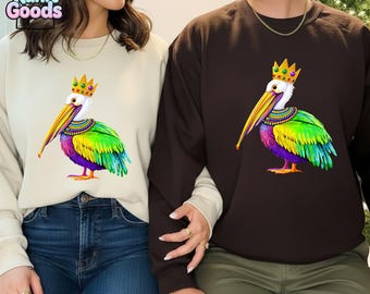 Mardi Gras 2026 Shirt,Louisiana Mardi Gras Shirt,Mardi Gras Celebration Shirt,Mardi Gras Tee,Festive Mardi Clothes,Mardi Gras Pelican Shirt