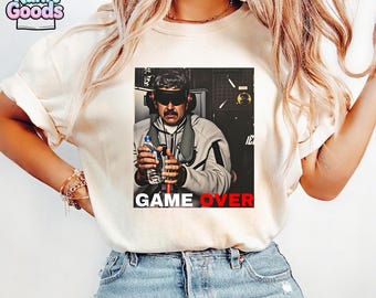 Maglietta di tendenza Trump Maduro catturato dal vivo, Maglietta Game Over, Crisi del Venezuela 2026, Meme di Maduro, Anti Nicolas Maduro, Libertà venezuelana