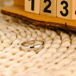 4mm Plain Wedding Band, Solid Gold Eternity Matching Band, Bridal Band, Promise Ring, Stackable Minimalist Band, Anniversary Gift for Men