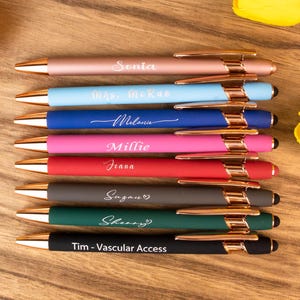 Thank You Gift Stylus Pen – Personalized Touchscreen Pen for Teacher, Mentor, Coworker – Engraved Pen with Custom Name or Font