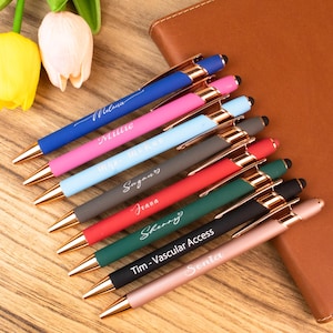 Personalized Stylus Pen with Custom Font – Unique Engraved Touchscreen Pen – Office Gift, Teacher Gift, Bridesmaid Gift, Graduation Gift