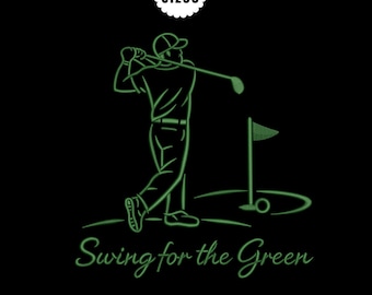 Diseño de bordado de línea de golfista moderno / Patrón minimalista a máquina (PES EMB DST)