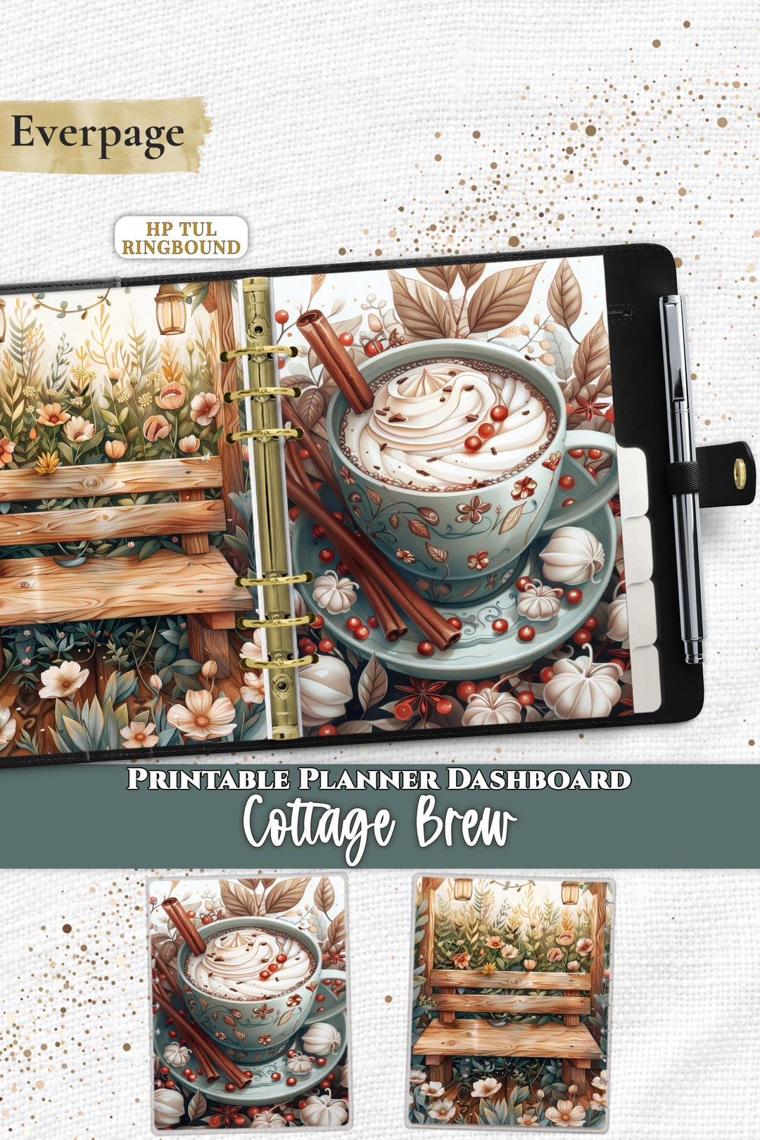 Spiced Latte Planner Dashboard Divider PDF Digital Download Printable ...